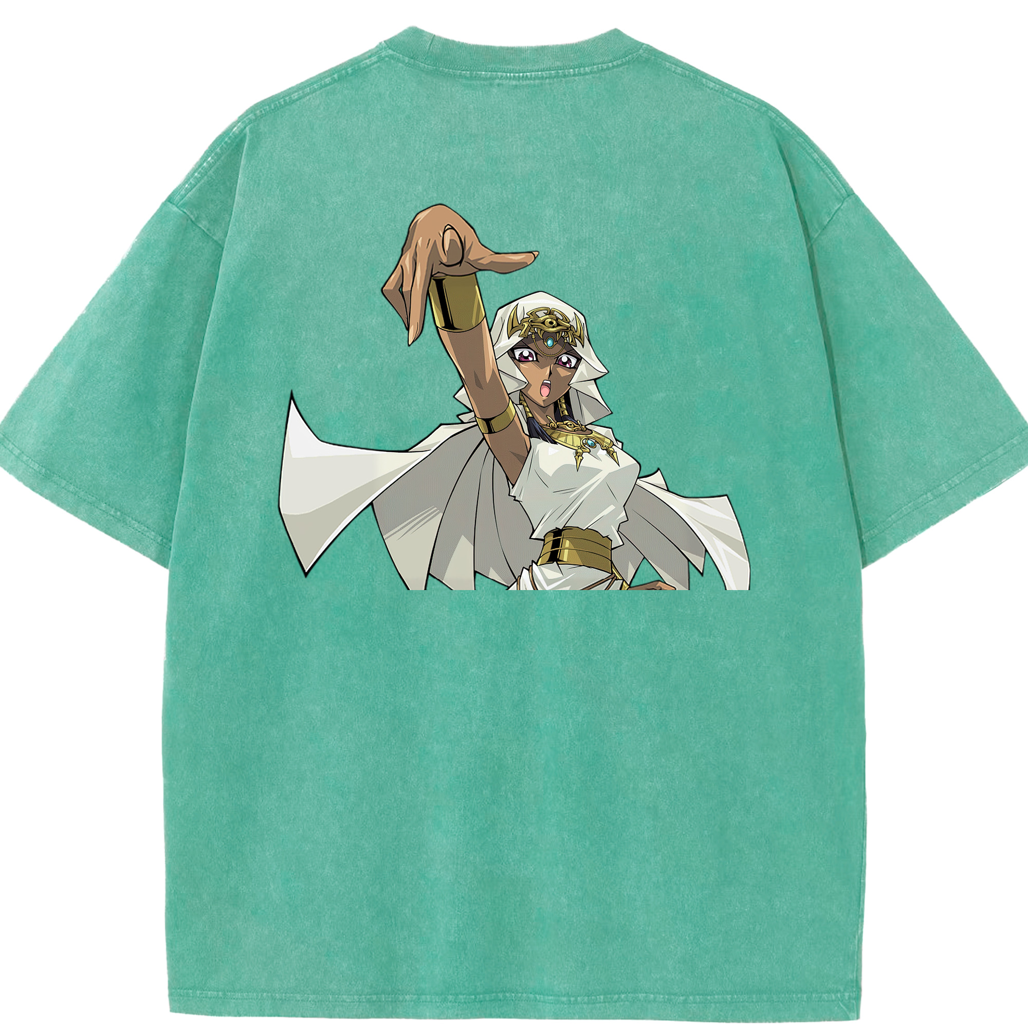 （画像用） 遊☆戯☆王 Yu-Gi-Oh! 綿100% ヴィンテージ風 半袖Tシャツ（背面プリント）